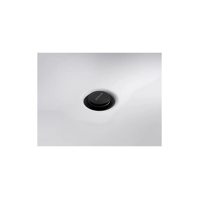 Kohler RH1464524-BL Clicker Drain with Overflow in Matte Black