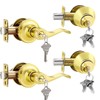 NIZADO 2 Pack Door Lock Sets with Deadbolt Keyed Alike,