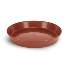 Austin Planter 10 Inch (8.3in Base) Single Plant Saucer -Terra Cotta Colored Polypropylene Made in USA