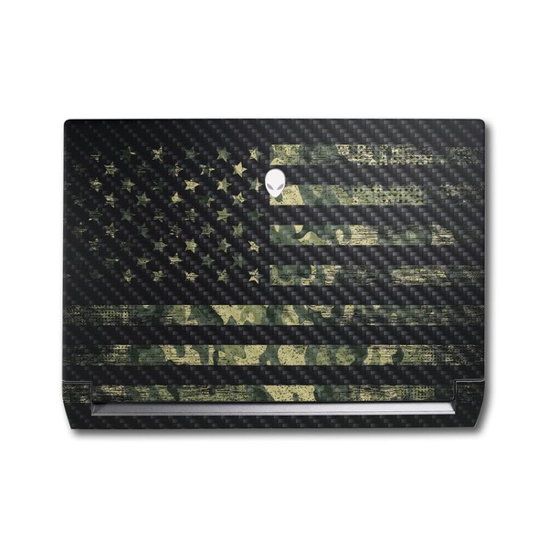 MightySkins Carbon Fiber Skin Compatible With Alienware M17 R5 (2022)