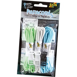 Folia 83399 Paracord Set Glow in the Dark, 9 M