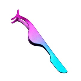 EIAKE False Eyelashes Applicator Tool Eyelash Extension Tweezers Remover Clip Tweezers Nipper (Two Tone Color)