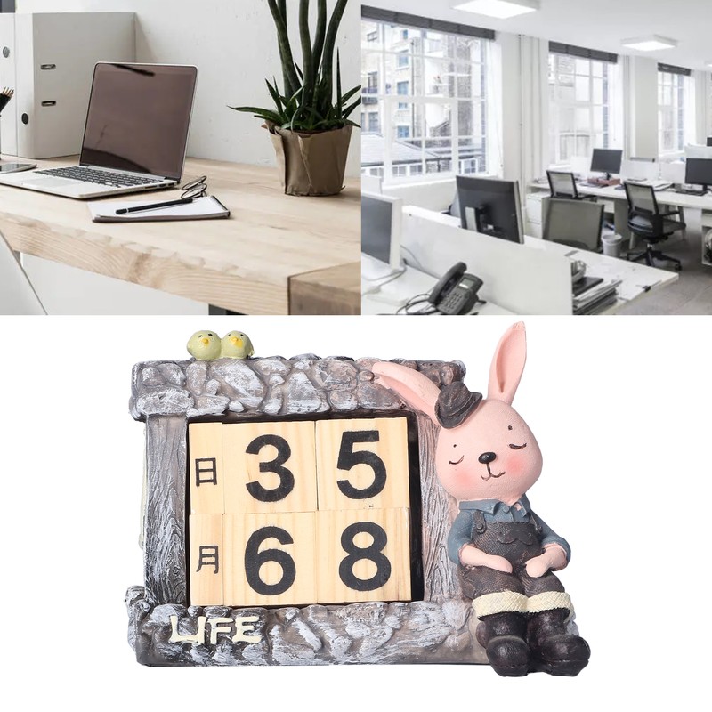 Innovative Rabbits Cabin Calendar Decorative TV Cabinet Decoration for Wedding