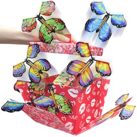 WUEURU Butterfly Explosion Gift Box,Flying Butterfly Surprise Gift Box,DIY Exploding Surprise Gift for birthdays, weddings, Mother's Day, Valentine's Day
