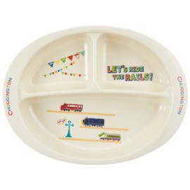 Skater M370-A Children's Plate, Melamine Lunch Plate, Dish, Chuggington, 25.5 fl oz (750 ml)