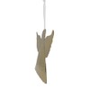 Keyhomestore - Christmas decoration angel made of metal, colour gold