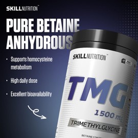 SKILL Nutrition TMG Trimethylglycine, 1500mg - 90 vegan caps