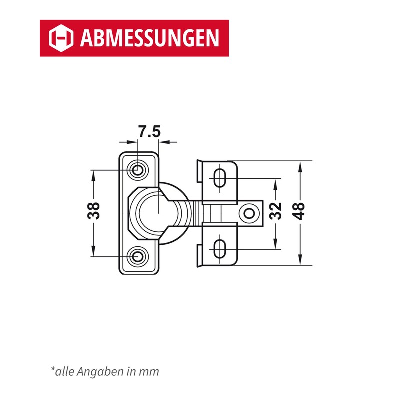 2 pieces short arm hinge, door hinge, furniture hinges, cabinet