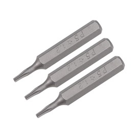 uxcell Screwdriver Bits 3pcs 5/32 Inch Hex Shank Star-Shape P5/1.2mm Screwdriver Bit Set 28mm Length P2 Screw Driver Kit Tools