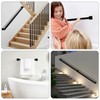 Stair Railing Indoor - Handrails for Stairs, 3ft Black Metal