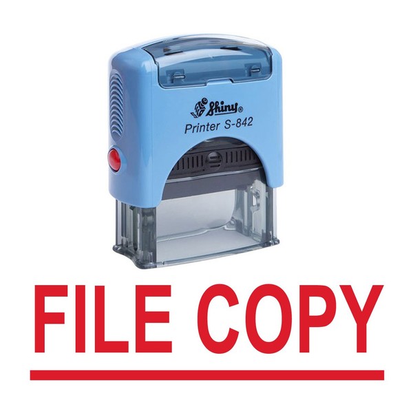 File Copy Self Inking Rubber Stamp Custom Shiny Office Stationary