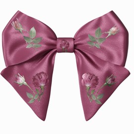 Red Hair Bow Clip for Teens Woman Girl