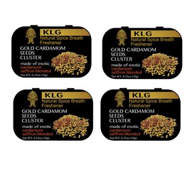 4pk Gold Cardamom Seeds Cluster 10 Gram Natural Spice Breath Freshener
