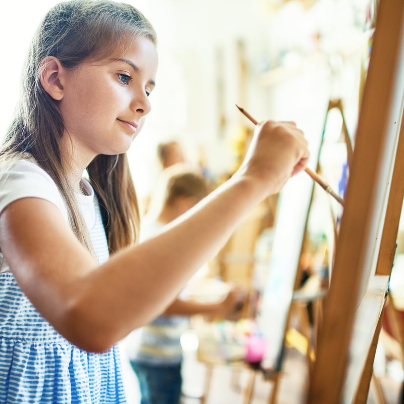 Pro Art Brush White Bristle Flat #10