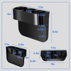 AULESSE 2PCS Seat Wedge Cup Holder for Car, Seat Gap