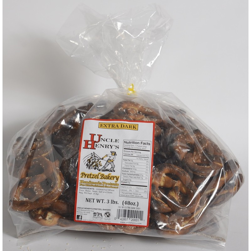 Uncle Henry's 3 lb. Bag Extra Dark Pretzels