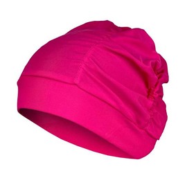 Aquarobics swim cap, pleated spandex swim cap, spa swim cap, hot pink / 아쿠아로빅 수모 스판주름 수모 스파 수영모자 핫핑크