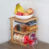 BERYLAND Bamboo Corner Shelf - 3 Tier 10 x 10