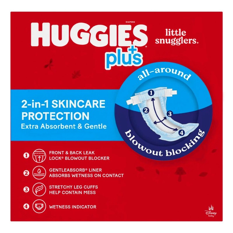 Huggies Plus Diapers Sizes 1 - 2 192 Ct