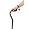Medline Offset Handle Canes with Comfortable Foam Grip, Black, Lightweight