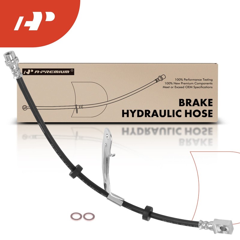A-Premium Rear Left Driver Brake Hydraulic Hose Compatible with Ford
