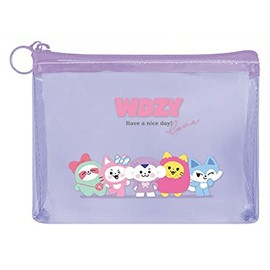 Kamio Japan WDZY Clear Pen Pouch PASTEL LINE FRIENDS [047938], Casual