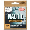 Berkley Nautil Surf Monofilament Tapared Main Fishing Line (Clear, 0.28mm-0.57mm,