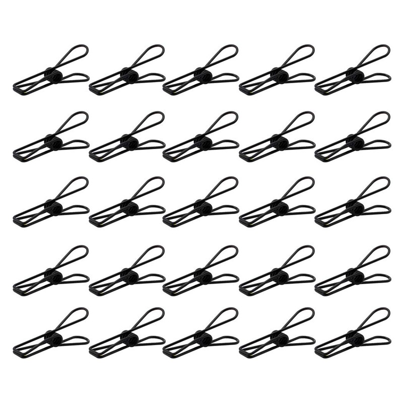 Zoohot Pack of 25 Small Gold Clips Multi-Purpose Clothesline Utility