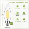 Sigalux E12 LED Candelabra Bulb 60 Watt Equivalent, Dimmable Chandelier