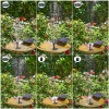 AISITIN Solar Fountain Pump DIY Kit, 6 Nozzles for Outdoor