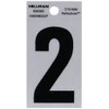 Hillman 839382 2" Black and Silver Reflective Poly-Film Adhesive Number