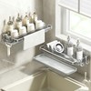 MARIMIYA Kitchen Sink Hanging Sponge Holder No Drilling Organizer with