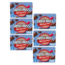 Swiss Miss Milk Chocolate Flavored Hot Cocoa Mix Packets, 48 Count (6 Pack of 8)
