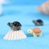metulip 22Pcs Resin Mini Turtles, Miniature Turtle Mini Resin Animals