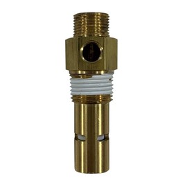 Conrader In Tank Check Valve for Air Compressors, USA Made All Brass Construction, 1/2" Compression Top Inlet, 1/2" Male NPT Bottom Outlet