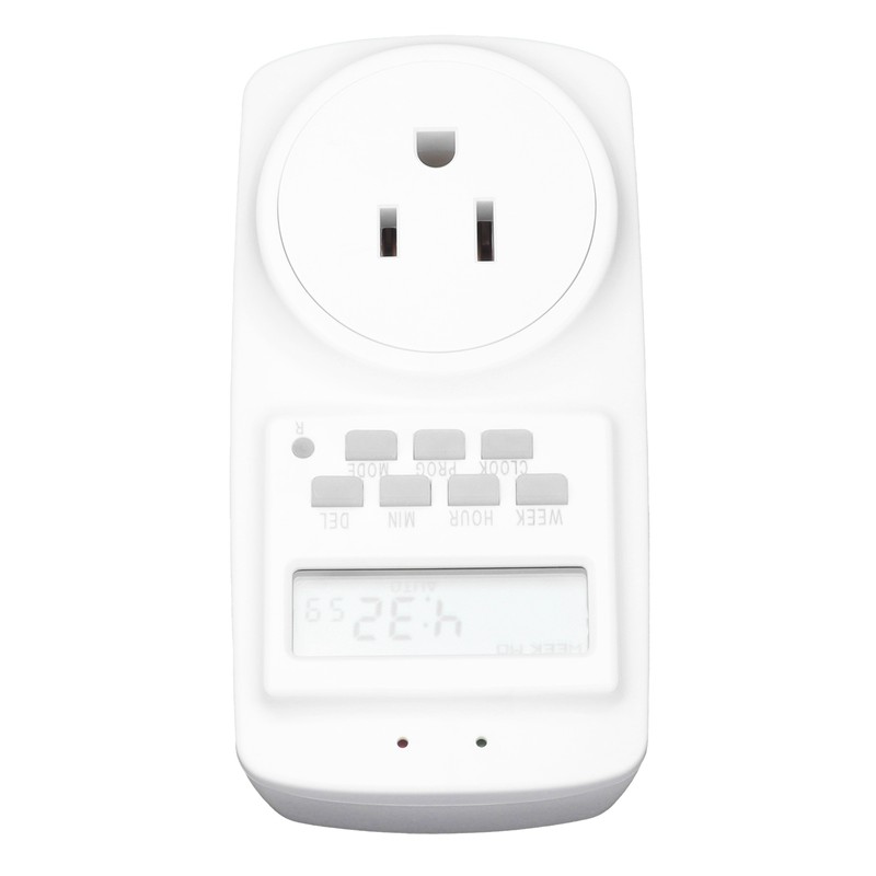 15A Programmable Outlet Timer Socket Automatic Power Off for Home