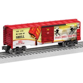 Lionel Electric O Gauge Model Train Cars, Shell Oil Boxcar