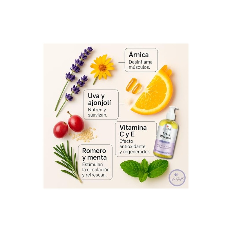 Aceite Corporal Botánico - Ga Tlali Apress Workout 250ml -