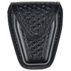 Bianchi 190-48HS: Handcuff Pouch Top Flap, STX Basket Weave, Black