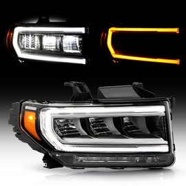 ACANII - For 2020-2023 GMC Acadia SL|SLE|SLT|Denali SwitchBack Signal LED Headlight Headlamp Replacement Driver Side