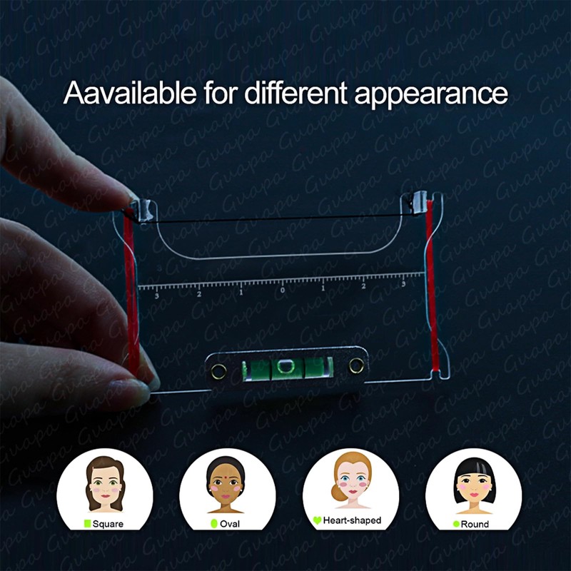 Guapa Professional Eyebrow Mapping Ruler Kit Microblading Eyebrow Ruler with