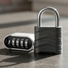 4-Digit Dial Combination Lock for Storage, Lockers & Entrances Black Lock