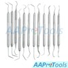 AAProTools 12 Piece Dental Probe Pick Tool Instrument Set Stainless