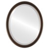 OVALCREST Oval Beveled Wall Mirror for Home Decor - Toronto