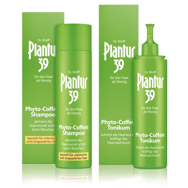Plantur 39 Phyto-caffeine shampoo coloured hair 250 ml + phyto-caffeine tonic 200 ml