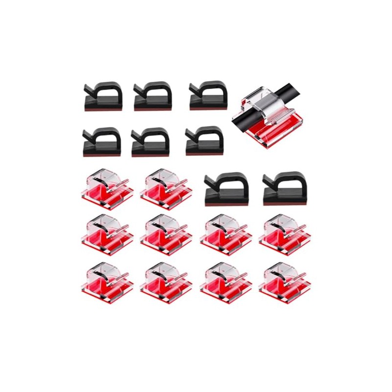 Organizador de Cables de , 100 Piezas, Clips para Cables,