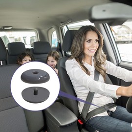 Kutyun 10 Sets Universal Fit Seatbelt Stopper Kit, Snap-on Seat Belt Button Stop, Car Accessories Plastic No Welding Required Seat Belt Buckle Button Prevent Seatbelt Clip from Sliding Down (Gray)