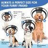 Didopet Didopet Dog Cone, Transparent Recovery Collar for Large Medium