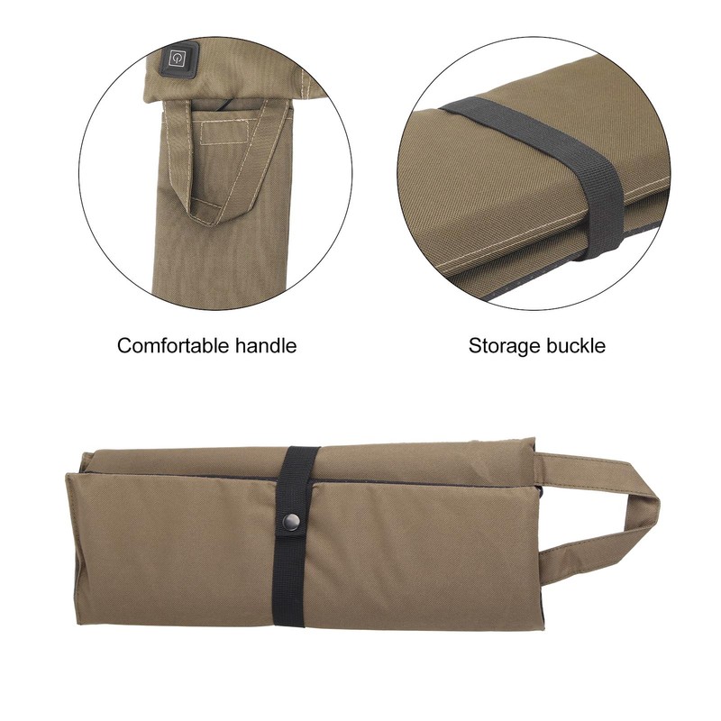 Portable Heated Seat Cushion Outdoor Foldable USB Powered Chair Pad