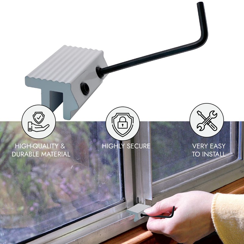 NU-SET Lock | Tamper Resistant Sliding Window Lock | Double